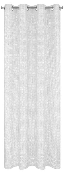 ZÁVES NA KROUŽCÍCH LARA 140X250 CM BÍLÁ