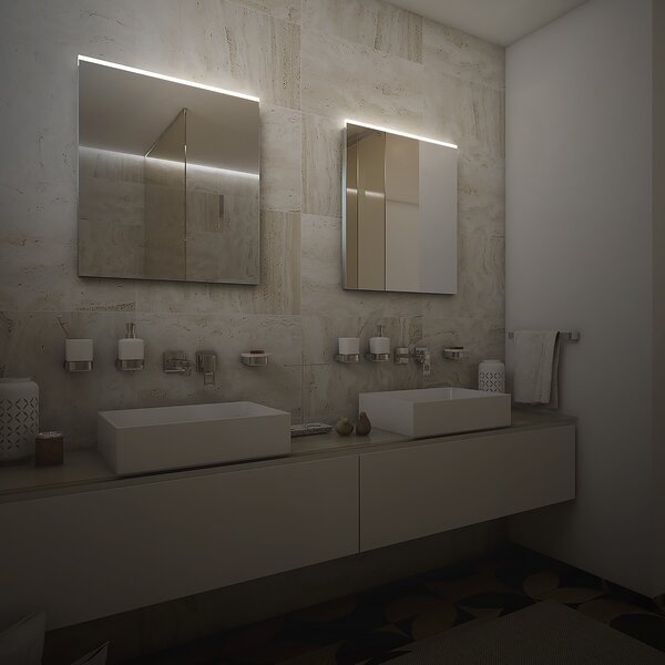 Nimco LED zrcadlo 12W, 80x60 cm
