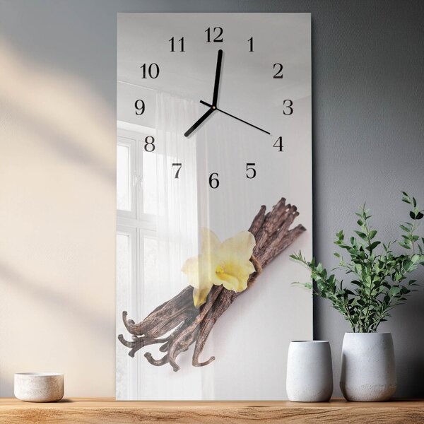 Skleněné hodiny vertikální Vanilka zsppc-30x60-00179204