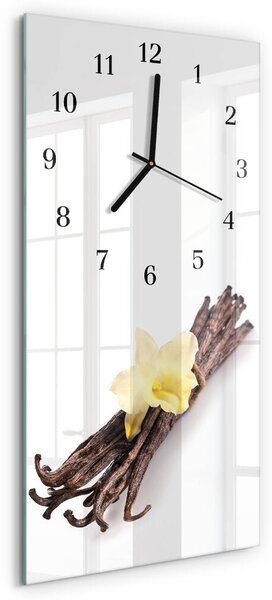 Skleněné hodiny vertikální Vanilka zsppc-30x60-00179204