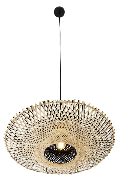 Orientální závěsné svítidlo bambus 50 cm - Rina