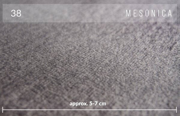 Tmavě šedá dvoumístná sametová pohovka MESONICA Musso Tufted 173 cm