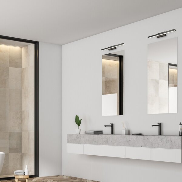 Rabalux 5732 LED nástěnné koupelnové svítidlo John 1x12W | 930lm | 3000K | IP44 - černá
