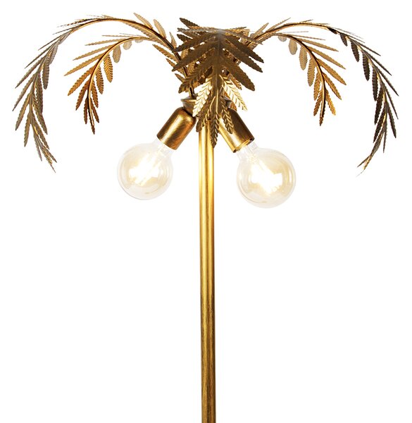 Chytrá stojací lampa zlatá 156 cm vč. 2 Wifi G95 - Botanica