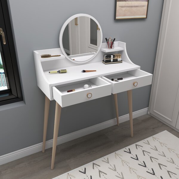 Kalune Design Designový toaletní stolek Melinda bílý