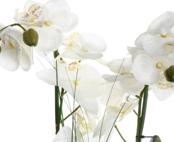 Umělá orchidej v keramickém květináči, 53 x 15 cm