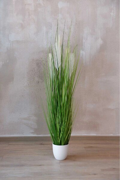 Umělá tráva PAMPAS, plast, výška 120 cm, zelená