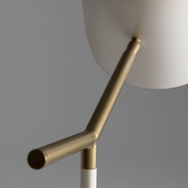 Béžová kovová stojací lampa Kave Home Alish 138 cm