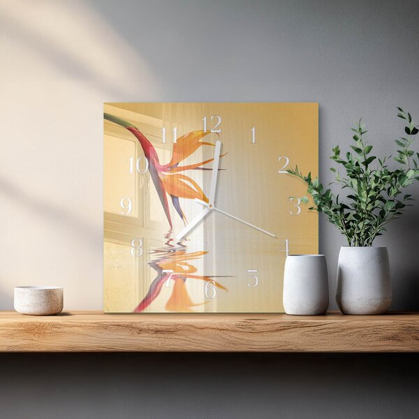 Skleněné hodiny Květ zskb-30x30-00084111