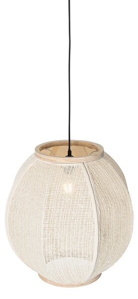 Orientální závěsné svítidlo přírodní 46 cm - Rob