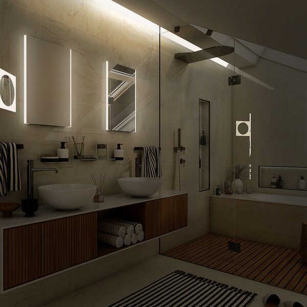 Nimco LED zrcadlo 21W, 90x70 cm