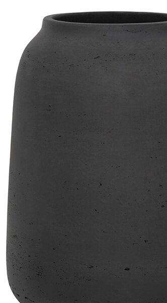 Stolní váza MONTI, sklolaminát, výška 28 cm, antracit
