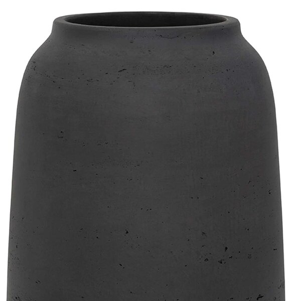 Stolní váza MONTI, sklolaminát, výška 28 cm, antracit