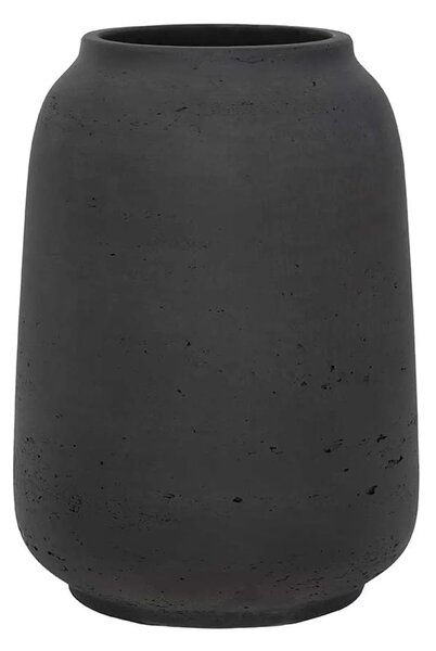 Stolní váza MONTI, sklolaminát, výška 28 cm, antracit