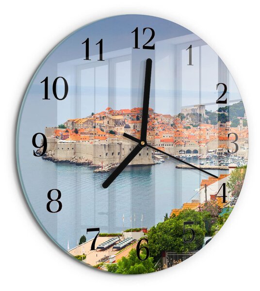 Skleněné nástěnné hodiny Naučná stezka zsoc-fi30-00177320