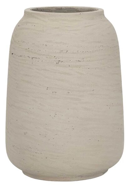 Stolní váza MONTI, sklolaminát, výška 28 cm, béžová