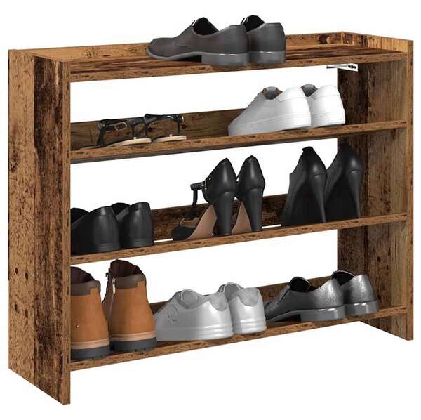 Botník old wood 80x25x62 kompozitní dřevo