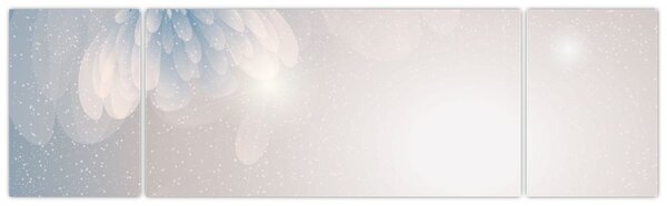 Obraz - Zasněžené květy (170x50 cm)