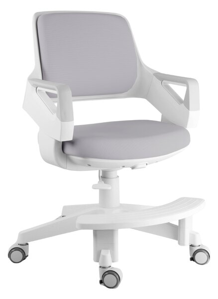 Dětská rostoucí židle Neoseat KIDDY FIVE — látka, pratelný potah, šedá