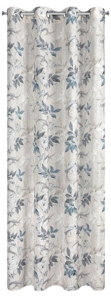 ZÁVES NA KROUŽCÍCH NICOLA 140X250 CM LISTY