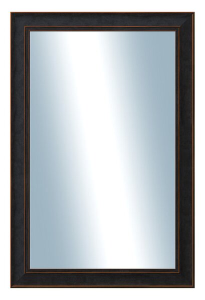 DANTIK - Zarámované zrcadlo - rozměr s rámem cca 40x60 cm z lišty ANDRÉ velká černá (3154)