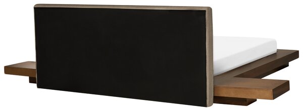 Postel Buklé ZEN 160 x 200 cm Hnědý jasan