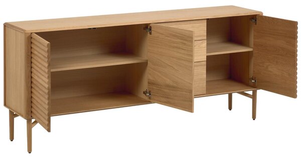 LÉTO -15% Dubová komoda Kave Home Lenon 200 x 45 cm