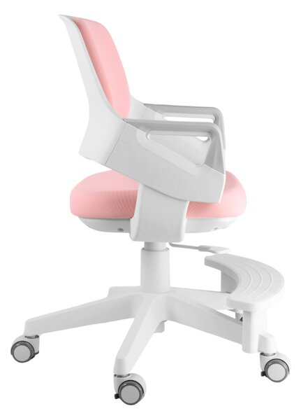 Dětská rostoucí židle Neoseat KIDDY FIVE — látka, pratelný potah, růžová