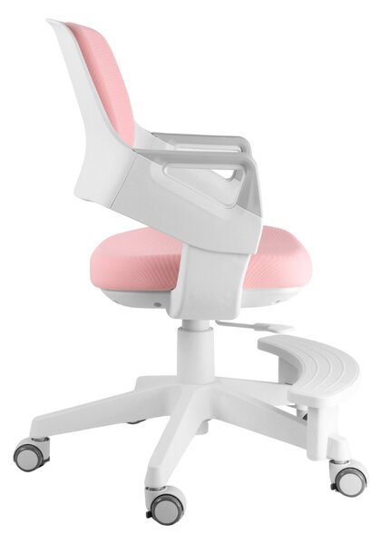 Dětská rostoucí židle Neoseat KIDDY FIVE — látka, pratelný potah, růžová