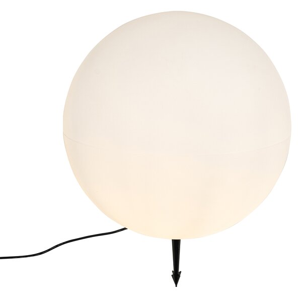 Chytré venkovní svítidlo bílé 56 cm vč. Wifi A60 IP65 - Nura