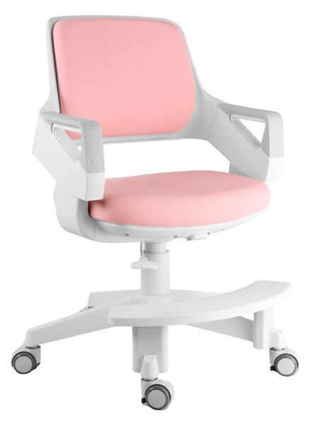 Dětská rostoucí židle Neoseat KIDDY FIVE — látka, pratelný potah, růžová