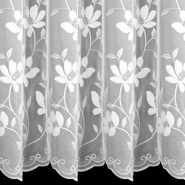 ZÁCLONA NA KROUŽCÍCH SANDI 350X250 CM KVĚTY