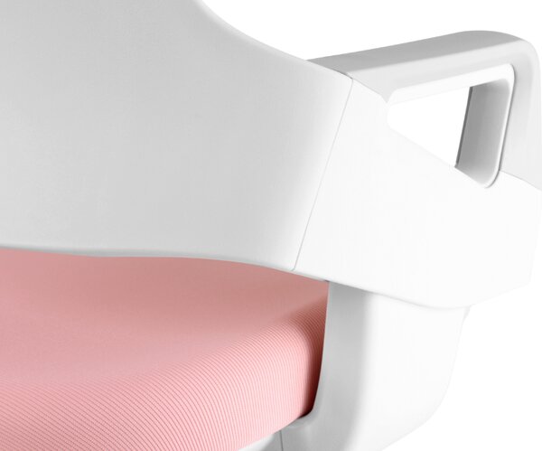 Dětská rostoucí židle Neoseat KIDDY FIVE — látka, pratelný potah, růžová