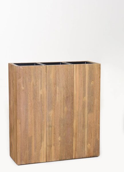 Dřevěný květináč ELEMENTO, šířka 64 cm, dřevo, světle hnědý