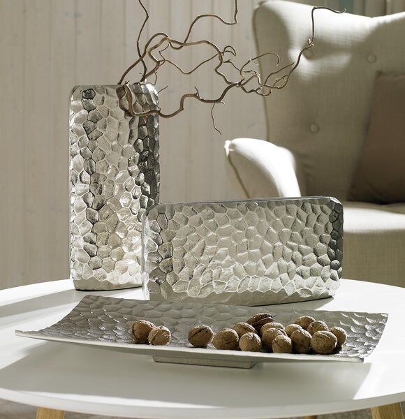 VÁZA, kov, 32 cm Ambia Home - Kovové vázy