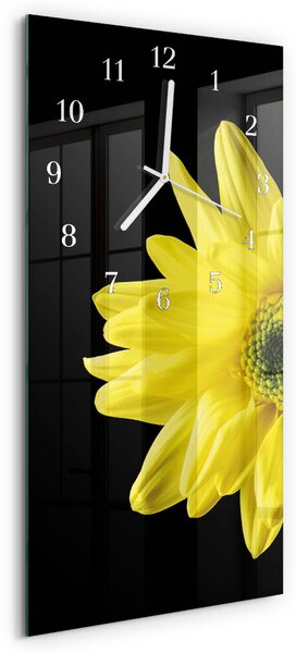 Skleněné hodiny vertikální Květ zsppb-30x60-00092677