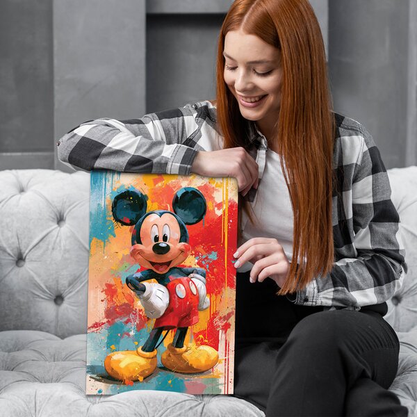DUBLEZ | Pop art Disney obraz - Mickey Mouse | UV tisk, Premium