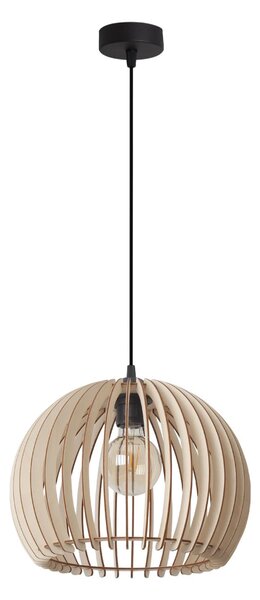 Závěsné svítidlo Timber 6, 1x dřevěné stínítko, (fi 32 cm)