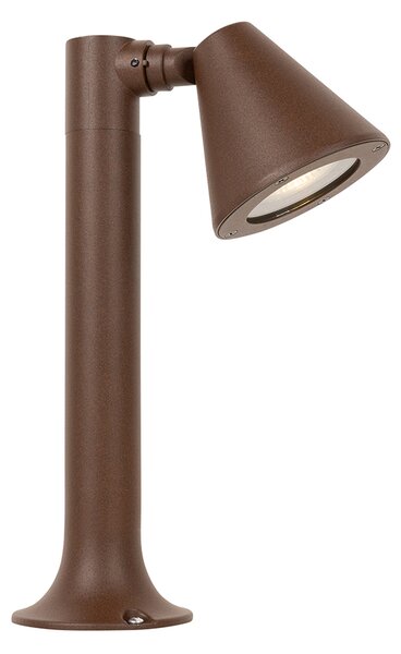 Moderní venkovní sloupkový svítilna rezavě hnědá 30 cm IP44 nastavitelná - Ciara