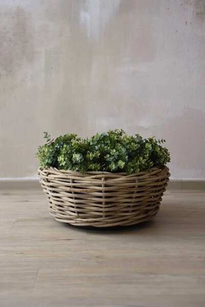 Přírodní květináč na rostliny BOJO, ratan, průměr 56 cm, natur