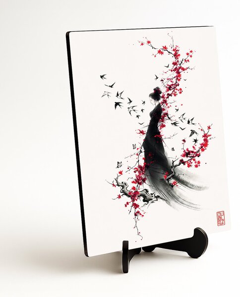 DUBLEZ | Obraz do ložnice feng shui - Japonská žena | UV tisk, Premium