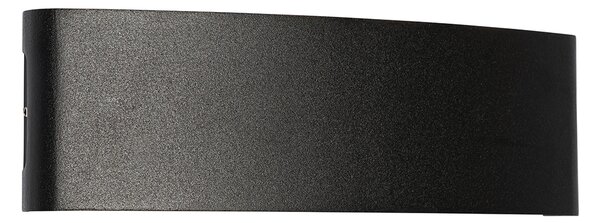 Venkovní nástěnné svítidlo černé vč. LED 10-světlo IP54 - Silly