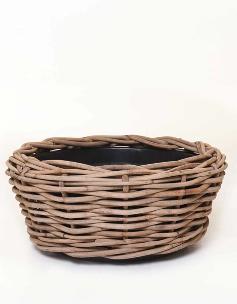 Přírodní květináč na rostliny BOJO, ratan, průměr 56 cm, natur