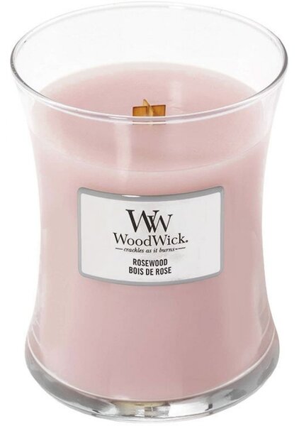 WoodWick Střední vonná svíčka WoodWick, Rosewood