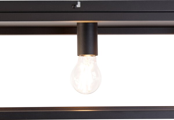 Chytré stropní svítidlo černé 99,5 cm vč. 4 WiFi A60 - Cage