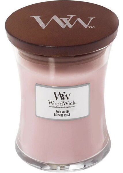 WoodWick Střední vonná svíčka WoodWick, Rosewood