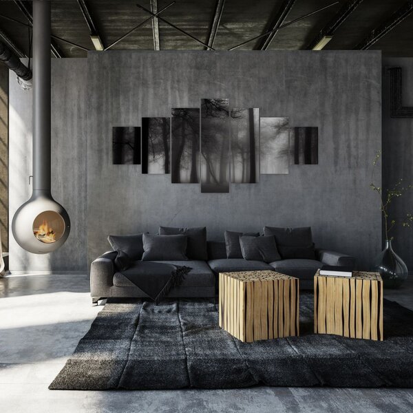 Obraz - Les v mlze (210x100 cm)