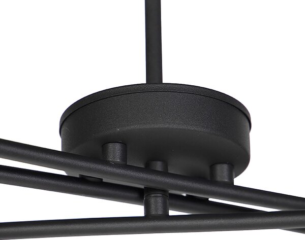 Chytré závěsné svítidlo černé nastavitelné vč. 6 Wifi B35 - Lofty