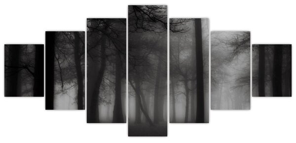 Obraz - Les v mlze (210x100 cm)