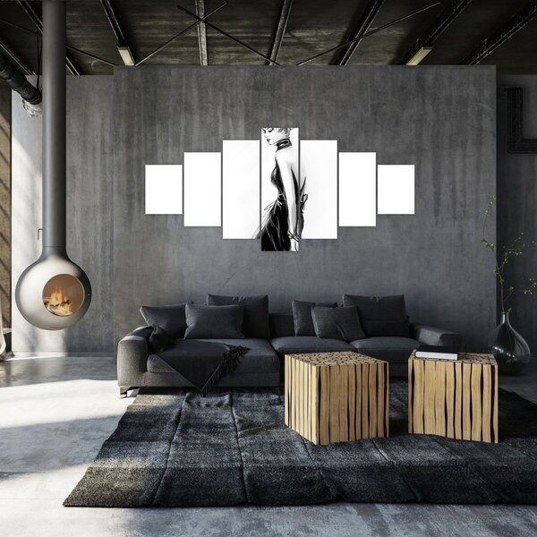 Obraz - Módní ilustrace (210x100 cm)